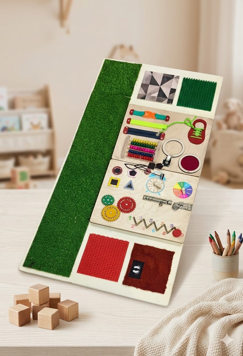 Sensory Integration Wall Panel with multiple activities